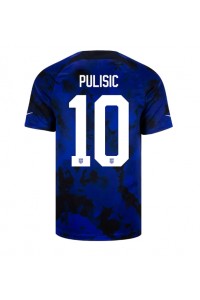 forente stater Christian Pulisic #10 Fotballdrakt Borte Klær VM 2022 Korte ermer